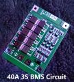 40A 3S BMS Circuit 12V 40A Protection Circuit 12V BMS 40A 11.1V 12.6V 18650 AA AAA Lithium Battery Charger Board 3S 40A BMS Circuit 12V BMS Battery Management System - 12 volt battery. 