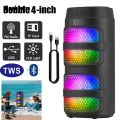 Fashions Affordable 3000W Bluetooth Speaker Dual 4 inch Speaker Stereo Outdoor Portable Subwoofer 5.0 Wireless Speaker Led light Rechargeable.