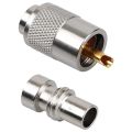 10 Pack UHF/PL-259 Solder Connector Plug with Reducer for RG8X, RG8, RG59, LMR-400, RG-213 Coaxial Coax Cable. 