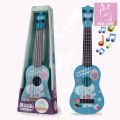 17 inch small guitar for kids, Toys for Children with 4 Steel Strings multicolor Musical Instrument Toy for Toddler Boys Girls. 