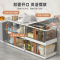 Installation-free folding simple storage cabinets, toys and snacks, multi-layer finishing cabinets, plastic transparent clothes storage boxes. 