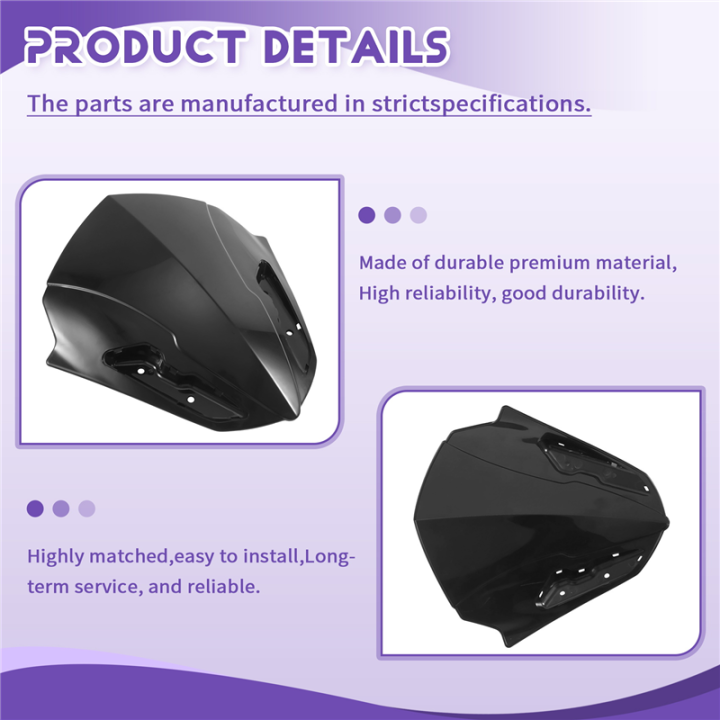 Motorcycle%20Windshield%20WindScreen%20Visor%20Viser%20for%20155%20V1%20/%20Aerox%20155%20/%20V2%202021%20Black%20-%20Image%207