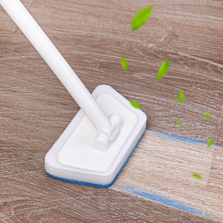 Multi-Functional Bathroom Wall Brush Long Handle Removable Household Floor Bathtub Brushes Ceramic Tile Sponge Cleaning Brush