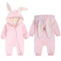 Baby Winter Romper for Newborn Infant Toddler Boy Girl Warm Overall Clothes One Piece Rabbit Jumpsuit Hoodie Bunny Costume 0-24M. 