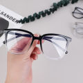 Gradient Transparent Computer Glasses Frame Women Men Anti Blue Light Round Eyewear Glasses Optical Eyeglasses.