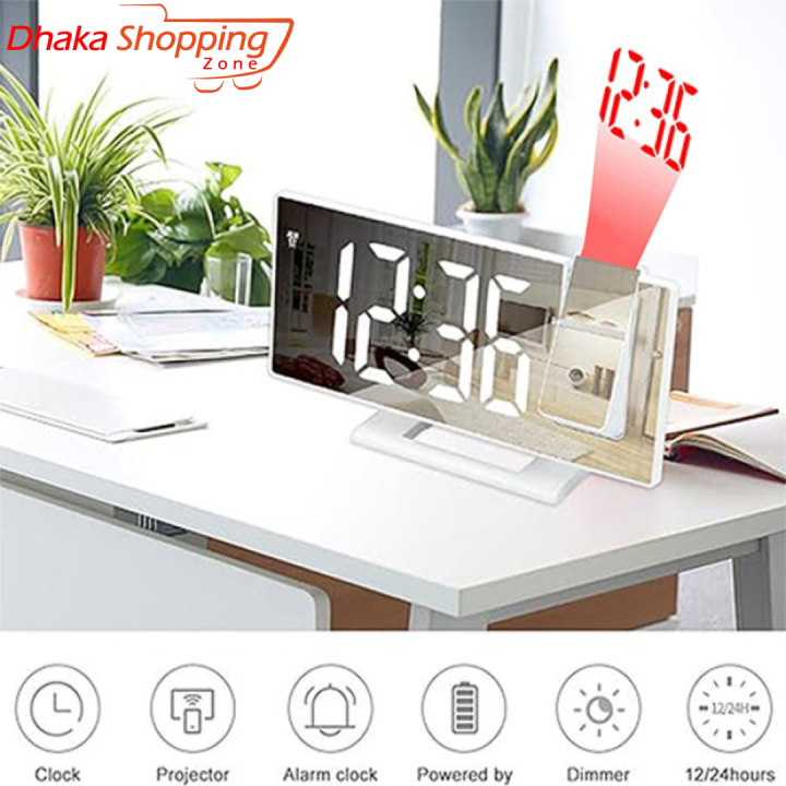 Digital%20Alarm%20Clock%20LED%20Large%20Mirror%20Display%20180%20%C2%B0%20Rotating%20Projector%20Electronic%20Clock%20-%20Lifestyle%20Mall%20-%20Image%203