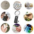 2X Magnifying Glass with Light and Stand, Hands Free Handheld 6X 25X Adjustable Folding Magnifier with LED Lighted.