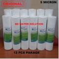 5 Micron PP SEDIMENT FILTER - 12 PCS TOP KLEAN. 