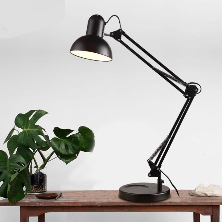 Metal%20Swing%20Arm%20Desk%20Lamps%20Gooseneck%20Clamp%20Lamp%20For%20Home%20Office%20Adjustable%20Architect%20Table%20Lamp%20Desk%20Light,%20Reading%20Lamp%20for%20Bedroom%20Study%20Room%20Black%20Red%20(Bulb%20Not%20Included)%20-%20Image%208