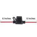 5PCS 10 Gauge AWG Fuse Holder Waterproof Inline Fuse Box Dustproof Inline Fuse Box Metal for Car Boat Suv.