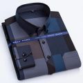 Plaid Shirts For Men‘s Long Sleeve Luxury Fashion Clothing Easy Care Soft Business Casual Print Thin Smart Camisa Formal Shirt. 