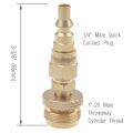 Propane Regulator Adapter-1 x 1lb Propane Regulator to 3/8inch Male Flare
1 x 3/8inch Male Flare to 1/4inch quick connect plug
1 x Thread Tape-. 