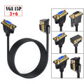 1.5m VGA Male To Female Display Cable Monitor Adapter Vertical Left Right Up Down Extension Converter Connector For PC Desktop Hudduo. 