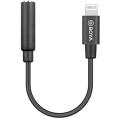 BOYA BY-K3 3.5mm TRRS Female to Lightning Adapter Cable (2.4"). 