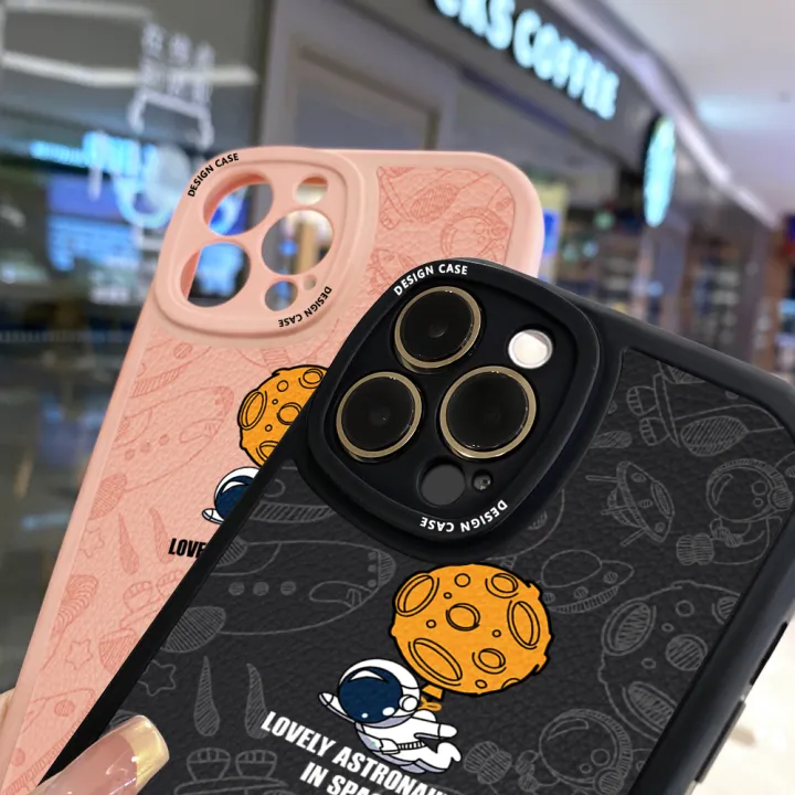 Jizetin%20for%20Samsung%20S21%20FE%205G%20Back%20Cover%20Lovely%20Astronaut%20Lambskin%20Texture%20PU%20Leather%20Back%20For%20Girls%20Boys%20Soft%20Phone%20Case%20-%20Image%206