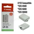 Canon EOS 450D, 500d, 1000D DSLR Camera Battery Canon LP-E5. 