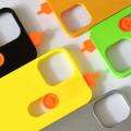 Funny Sliding Middle Finger Phone Case For iPhone15 Series 3D Printing Phone Anti Drop Silicone Slide Card Bag Funny Phone Case.