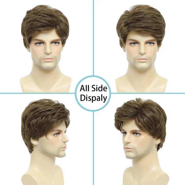 BCHR%20Mens%20Wigs%20Short%20Brown%20Wig%20Men%20Natural%20Fluffy%20Cosplay%20Costume%20Synthetic%20Mens%20Wig%20for%20Male%20Guy%20-%20Image%204