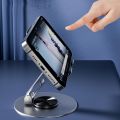 Phone Tablet Holder Metal Phone Stand 360° Rotation All Kinds Cellphone Foldable Scalable Office Desk Adjustable Portable for Travel. 