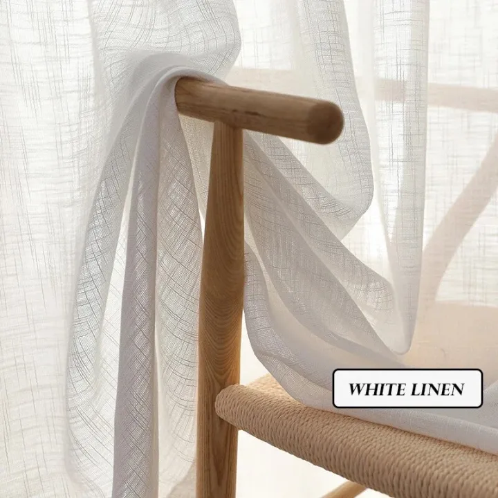 BILEEHOM%20Japan%20Style%20Solid%20Tulle%20Sheer%20Curtains%20For%20Living%20Room%20Curtain%20White%20Yarn%20Thicken%20Cotton%20And%20Linen%20Simple%20Tulle%20Curtain%20-%20Image%204