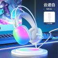 Panson PSH-600 Over-Ear Headset 7.1 E-sports Gaming Wired RGB Optical Headset USB Computer with Microphone. 