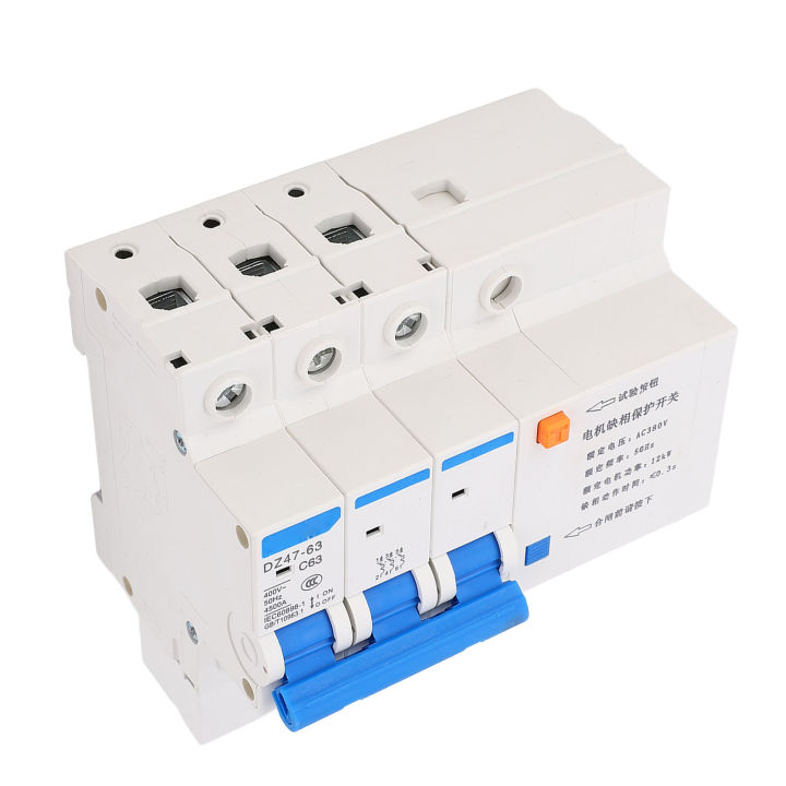 3 Phase Motor Conservation Breaker 3P 63A DIN Rail Mount Circuit Breaker