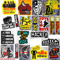 19 pcs waterproof vinyl sticker  bike sticker combo size 3 inch. 