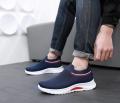 New summer men's shoes flying woven breathable socks shoes sports casual running shoes comfortable set foot slip-on men's cloth shoes. 
