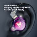 Qkz Ak6 Pro 1dd Dynamic Earphones Hi-Fi Bass Earbuds In Ear Monitor Sport Noise Cancelling.