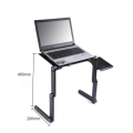 Adjustable Laptop Stand Portable Folding Computer Desk with Side Mount Mouse Pad (Black) folding table for laptop. 