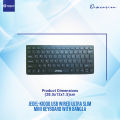 JEDEL-K1000 USB Wired Ultra Slim Mini Keyboard With Bangla.