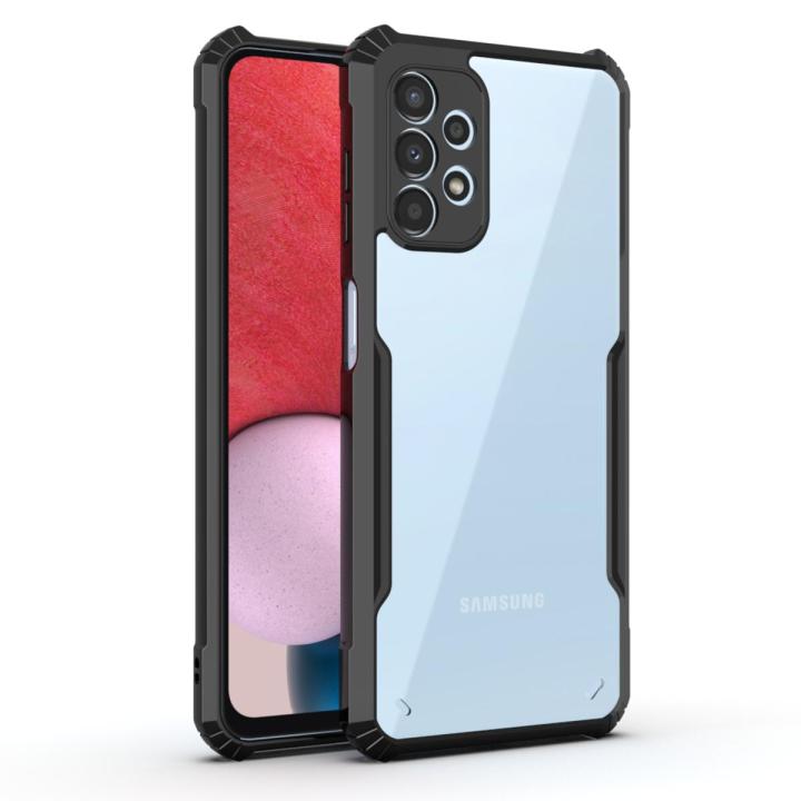 For Samsung Galaxy A23 5G Edge-Reinforced Shockproof Cushion Back Clear Hybrid Transparent Hard Cover Casing - Phone Back Cover