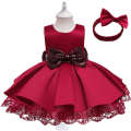 New Sleeveless Set Girls' Princess Bunny Party Children's First Year Dress. 