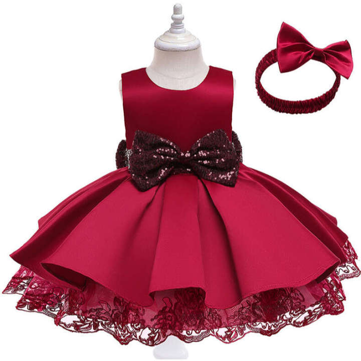 New%20Sleeveless%20Set%20Girls'%20Princess%20Bunny%20Party%20Children's%20First%20Year%20Dress%20-%20Image%204