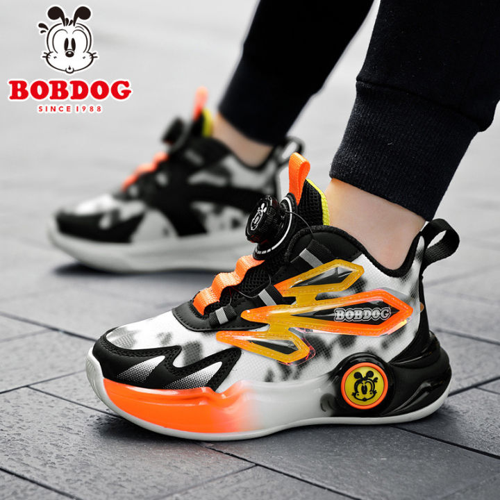 Bobdog%20Basketball%20Shoes%20for%20Boys%20Autumn%20and%20Winter%20New%20Leather%20Non-Slip%20Children's%20Sneaker%20Rotary%20Button%20Youth%20Fashion%20Pumps%20-%20Image%203
