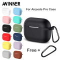 Silicone Case Cover for Apple AirPods Pro Shockproof Protective Skin with Anti-Slip Grip and Dustproof Design. 