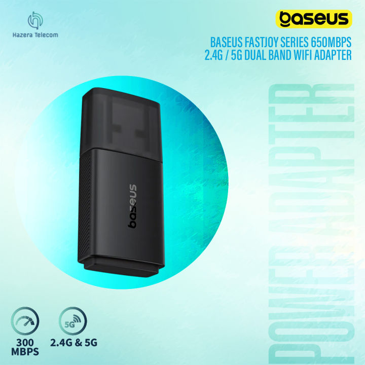 USB Wifi Baseus FastJoy Series 650Mbps High Speed 2.4G / 5G Dual Band WiFi Adapter