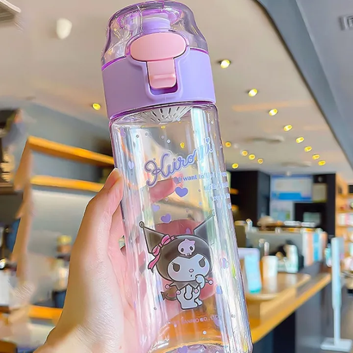 550ml/18.6oz%20Cute%20Sanrio%20Water%20Cup%20Cartoon%20Flip%20Top%20Transparent%20Water%20Bottle%20Suitable%20For%20Outdoor%20Sports%20Fitness%20Travel%20-%20Image%205