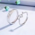 2pcs antler couple ring fashion simple personality net red valentine gift commemorative men and women ring.
