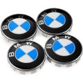 BMW Wheel Center Caps Set of 4 Emblem, 68mm BMW Rim Center Hub Caps for All Models with BMW Blue & White Color. 