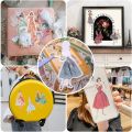240 Pcs Vintage Washi Stickers for Journaling Supplies, Retro Style Ladies Scrapbook Stickers Scrapbooking Supplies. 