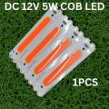 6012BA 2B3C RED DC 12V 5W COB SMD LED Light Chip Ultra Bright Red Color 5 Watt LED Light Panel Mount Aluminum Base With Resistor For Solar Panel Flood Light Household Garden.