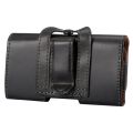 Crazy Horse Texture Vertical Flip Leather Case / Waist Bag with Back Splint for Galaxy S4 / i9500. 