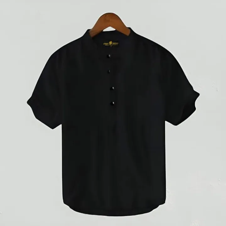 New%20oxford%20cotton%20half%20Sleeve%20katua%20for%20Man%20-%20Image%203