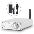 Douk Audio Mini Bluetooth 5.0 100W Power Amplifier HiFi Class D Stereo Digital Amp for Speaker Treble Bass Control - Black Tone Version. 