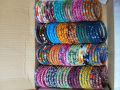 Handmade Fabric Bangles for Women/Girls - Set of 4 Pieces.