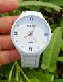 White Stainless Steel Quartz Watch for Man -White - Watch For Men ঘড়ি.
