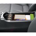Car Center Console Armrest Storage Box Organizer Tray Black.