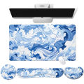 Mouse pad super large dirt resistant wholesale popular cross-border foreign trade abstract texture contour table mat line game set. 