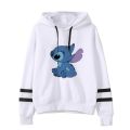 Kawaii Lilo Stitch Anime Funny Cartoon Hoodies Women Cute Ohana Stitch Manga Sweatshirt Graphic Harajuku Hoody Female Couple. 